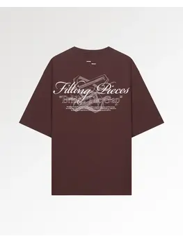Filling Pieces T-Shirt Boxy Bridge The Gap 'Bitter Chocolate'
