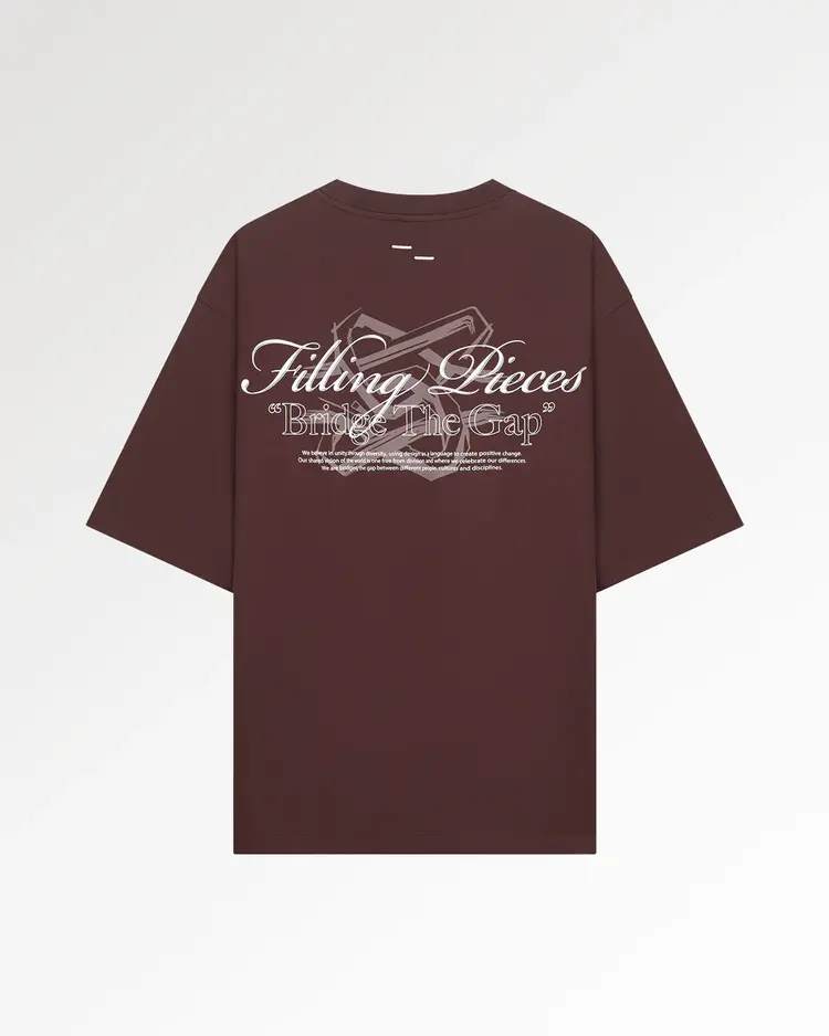 Filling Pieces T-Shirt Boxy Bridge The Gap 'Bitter Chocolate'