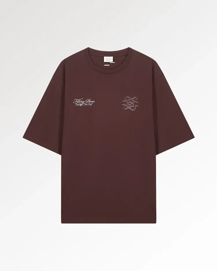 Filling Pieces T-Shirt Boxy Bridge The Gap 'Bitter Chocolate'