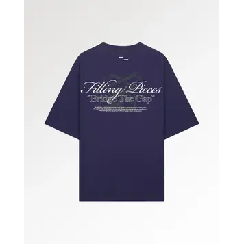 Filling Pieces T-Shirt Boxy Bridge The Gap 'Maritime Blue'