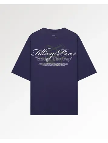 Filling Pieces T-Shirt Boxy Bridge The Gap 'Maritime Blue'