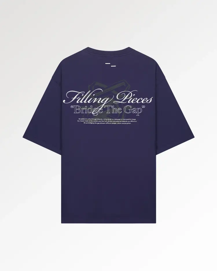 Filling Pieces T-Shirt Boxy Bridge The Gap 'Maritime Blue'