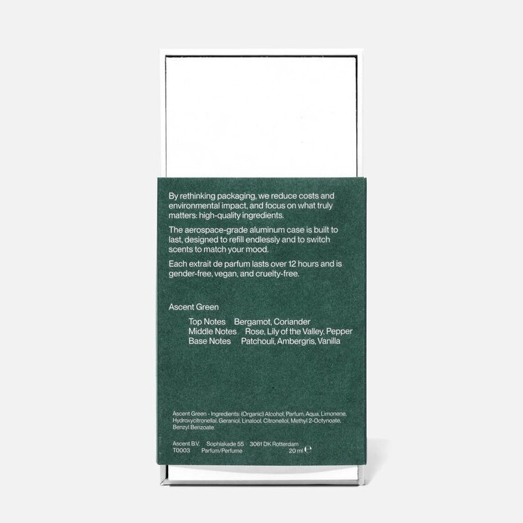 Ascent Perfume Refill + Spray 'Green'