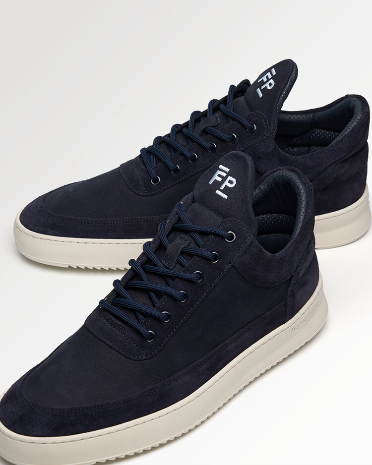 Filling Pieces Low Top Suede Grain 'Navy'