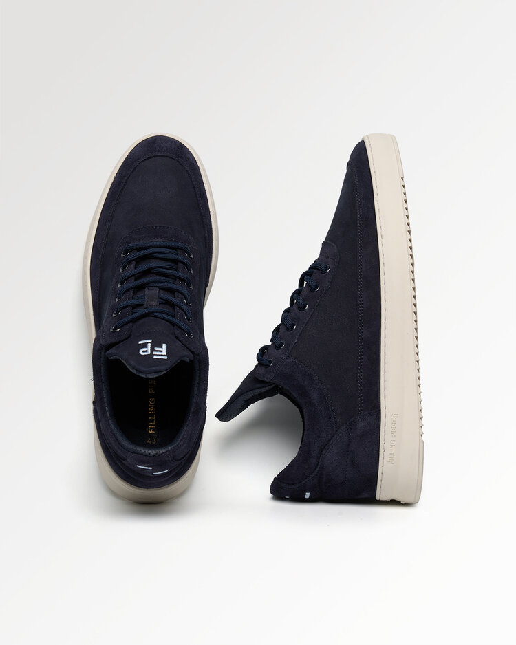 Filling Pieces Low Top Suede Grain 'Navy'
