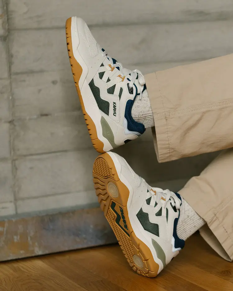 Karhu Karhu Fusion XT lifestyle Sneaker -'Blanc De Blanc / Blue Opal'