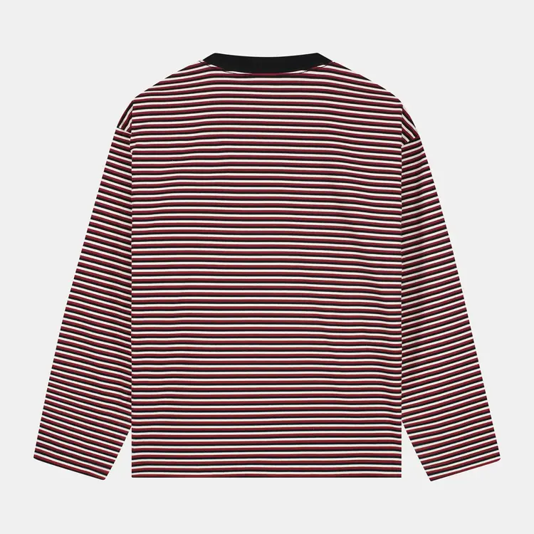 Pockies Striped Longsleeve 'Red / Faux Black / Off White'