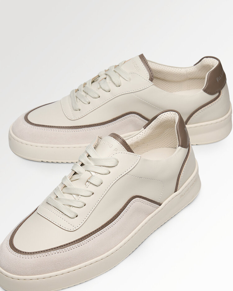 Filling Pieces Filling Pieces Mondo Premium Leren Sneaker Stack Nappa 'Off White'