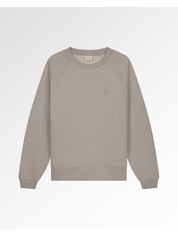 Filling Pieces Sweatshirt Embroidered Knot Melange 'Pure'