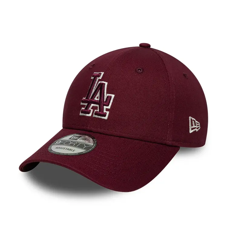 New Era Los Angeles Dodgers Team Outline 9Forty 'Bordeaux'