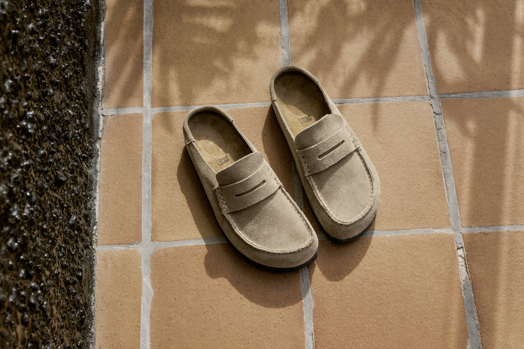 Birkenstock Naples Wrapped Suede 'Taupe'
