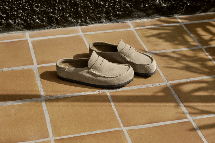 Birkenstock Naples Wrapped Suede 'Taupe'