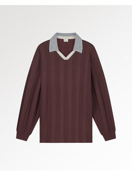Filling Pieces Knit Football Jersey 'Bitter Chocolate'