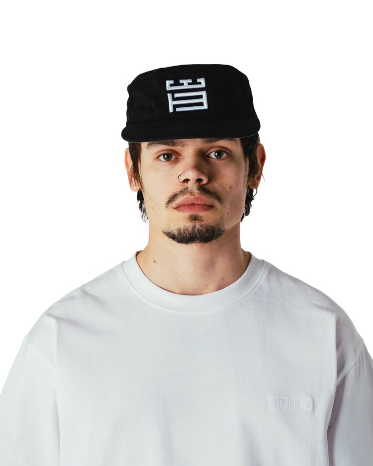 Woodbird Yin Pillbox Cap 'Black'