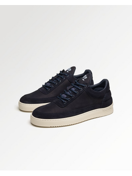 Filling Pieces Low Top Suede Grain 'Navy'