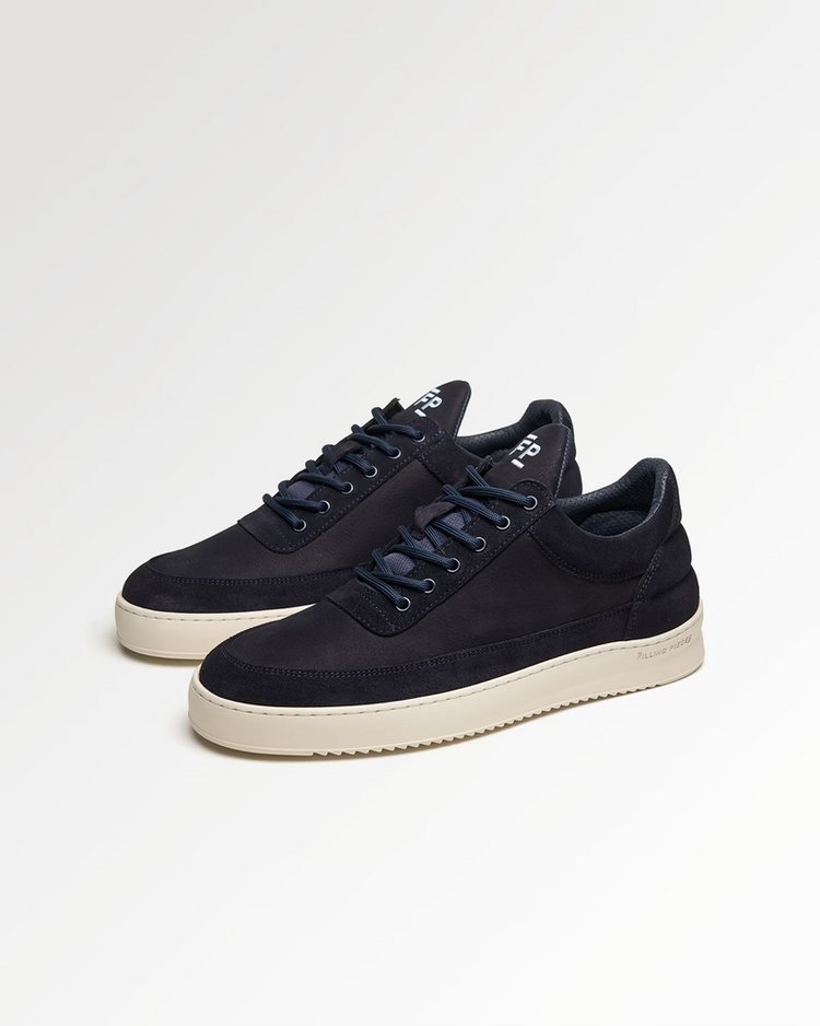 Filling Pieces Low Top Suede Grain 'Navy'