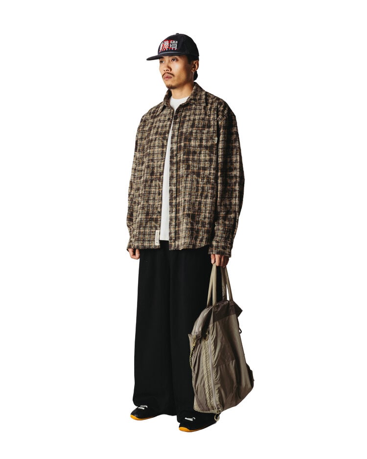 Woodbird Jong Wash Check Shirt 'Honey Dark Olive'
