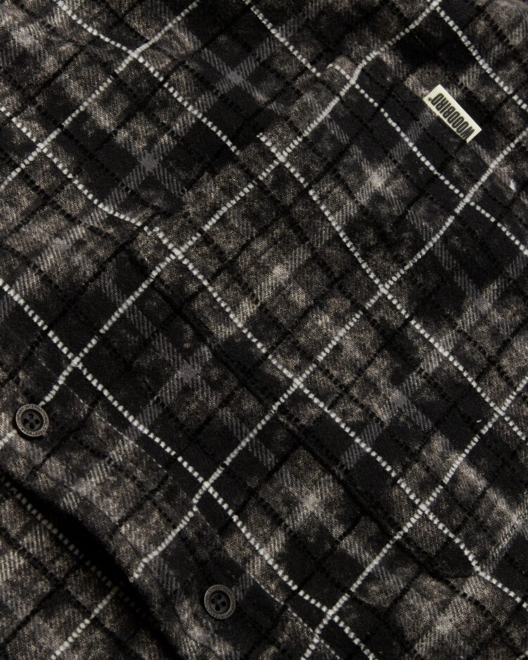 Woodbird Jong Wash Check Shirt 'Black White'