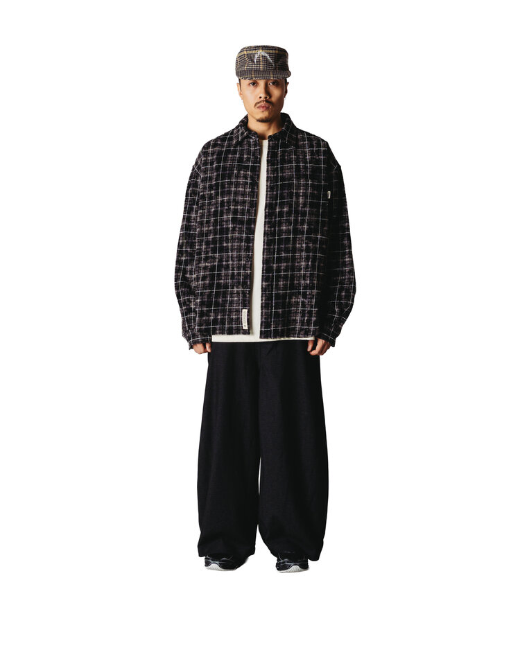 Woodbird Jong Wash Check Shirt 'Black White'