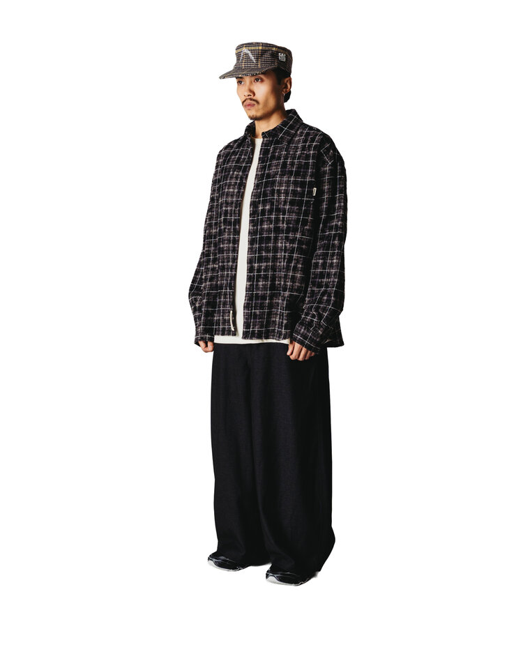 Woodbird Jong Wash Check Shirt 'Black White'