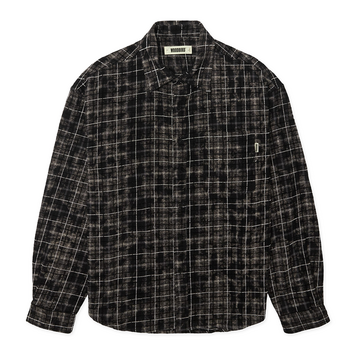 Woodbird Jong Wash Check Shirt 'Black White'