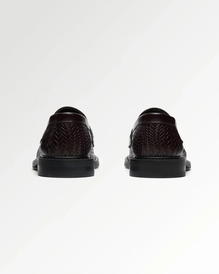 Filling Pieces Loafer Woven Twist 'Chocolate'