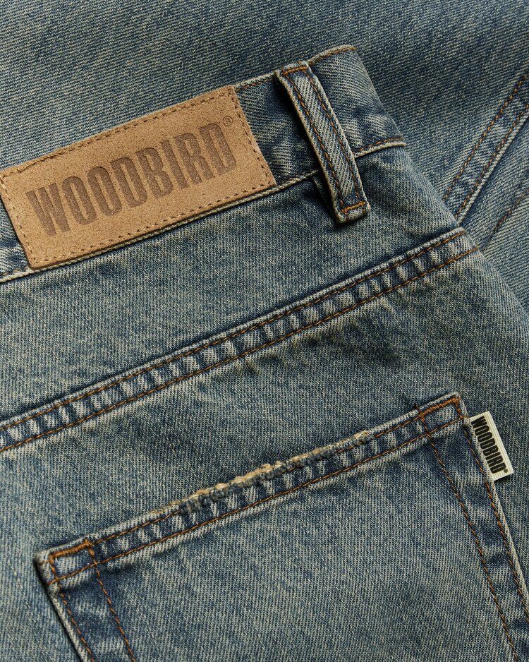 Woodbird Leroy Vintage Jeans 'Washed Mid Blue'
