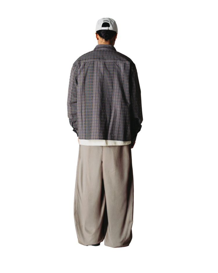 Woodbird Buzo Woma Check Shirt 'Brown / Green'