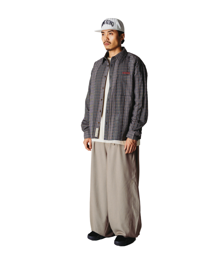 Woodbird Buzo Woma Check Shirt 'Brown / Green'