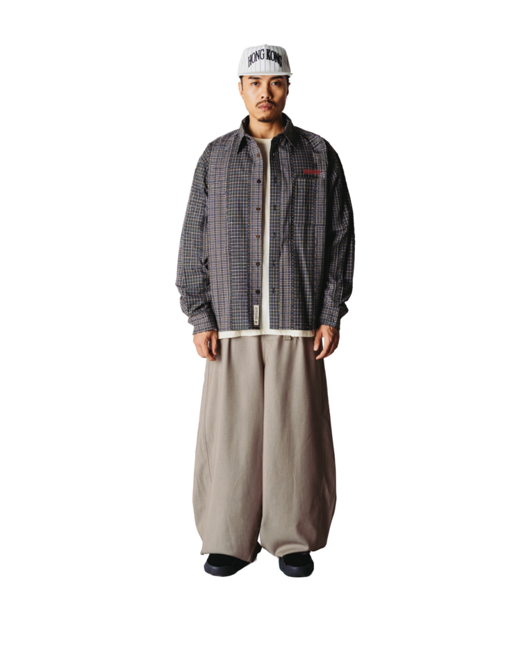 Woodbird Buzo Woma Check Shirt 'Brown / Green'