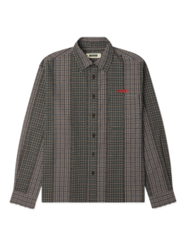 Woodbird Buzo Woma Check Shirt 'Brown / Green'