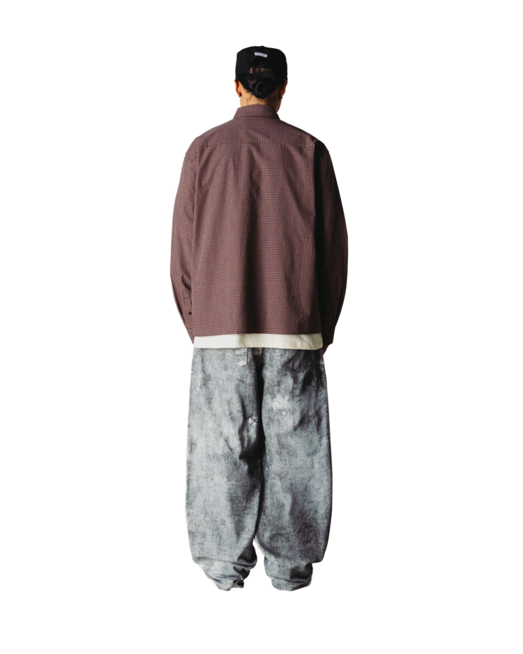 Woodbird Buzo Dau Check Shirt 'Brown / Red'
