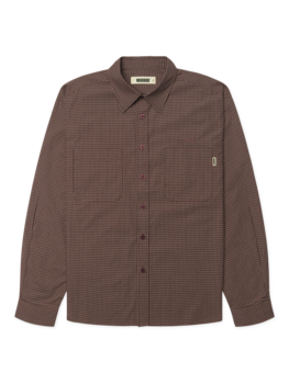 Woodbird Buzo Dau Check Shirt 'Brown / Red'