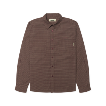 Woodbird Buzo Dau Check Shirt 'Brown / Red'