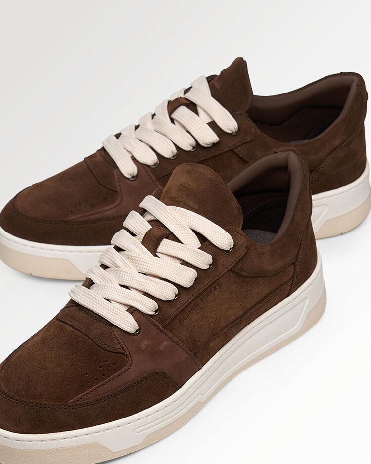 Filling Pieces Low Vise Suede 'Chocolate'