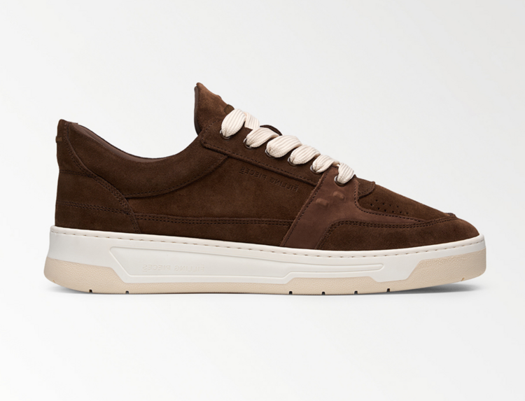 Filling Pieces Low Vise Suede 'Chocolate'