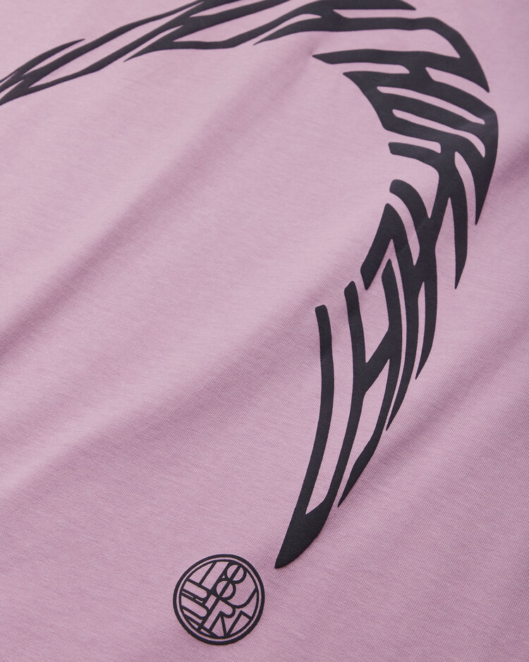 Woodbird Baine Warp T-Shirt 'Dusty Violet'