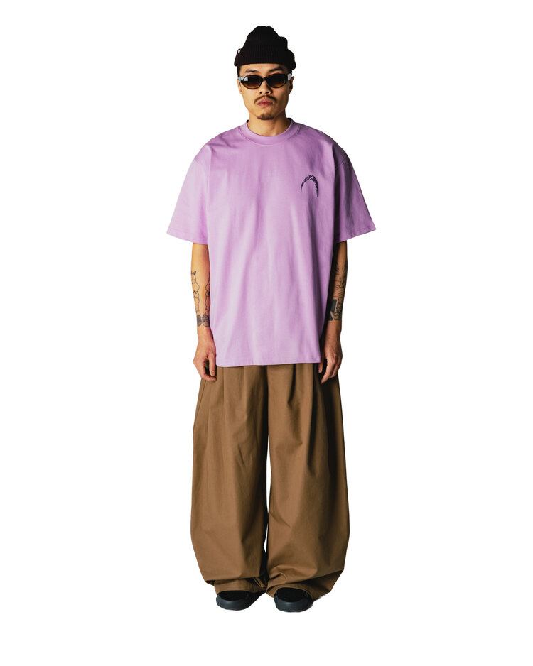 Woodbird Baine Warp T-Shirt 'Dusty Violet'
