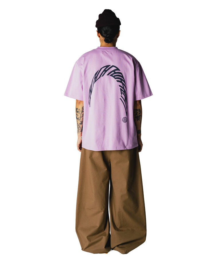 Woodbird Baine Warp T-Shirt 'Dusty Violet'