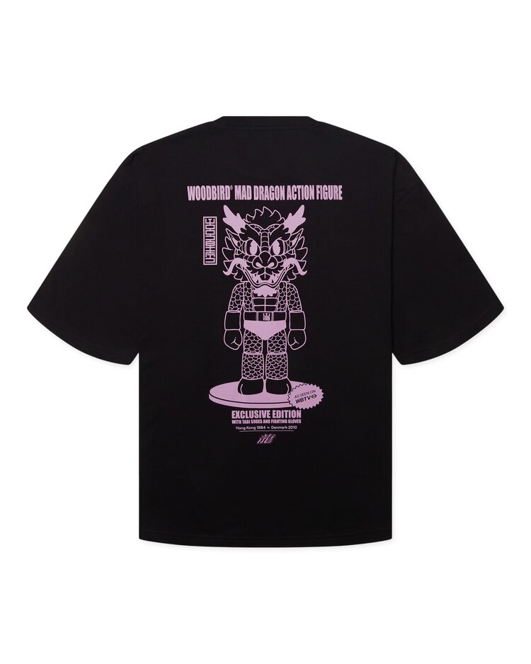 Woodbird Beam Action T-shirt 'Black'