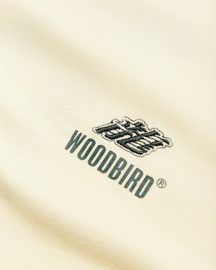 Woodbird Beam Action T-shirt 'Off White'