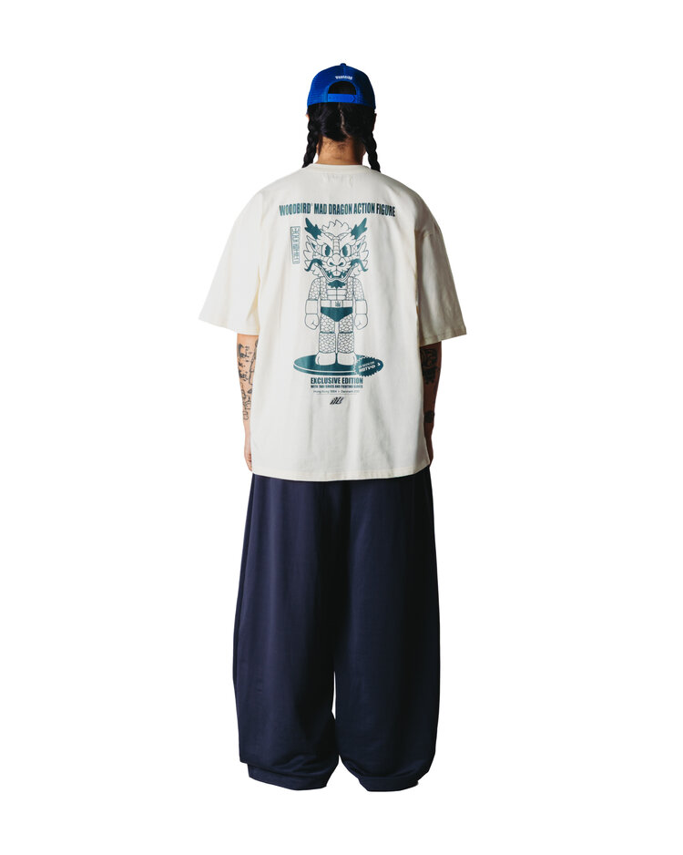 Woodbird Beam Action T-shirt 'Off White'