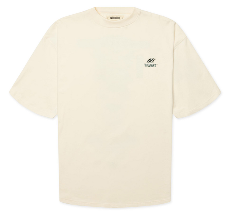 Woodbird Beam Action T-shirt 'Off White'