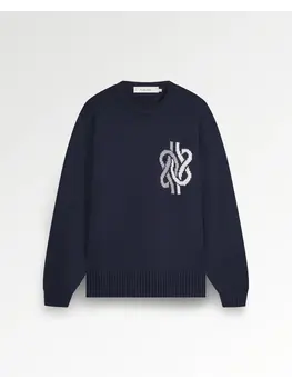 Filling Pieces Knit Sweater Knot 'Navy'