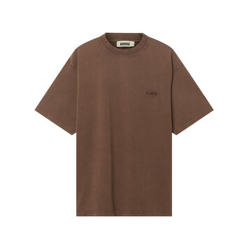 Woodbird Baine Washed T-Shirt 'Washed Brown'