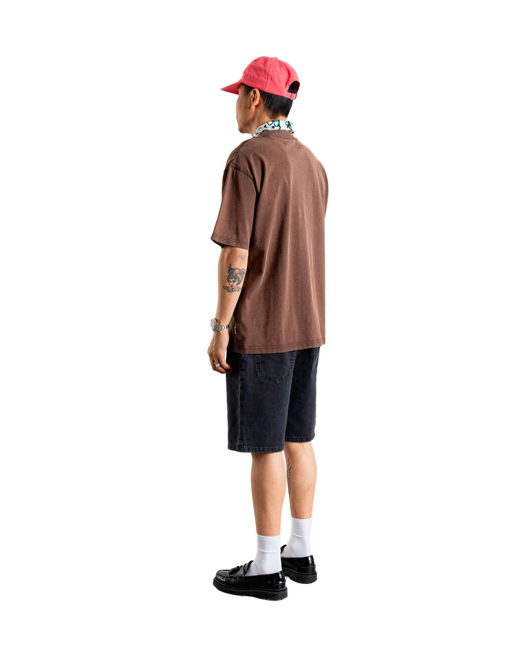 Woodbird Baine Washed T-Shirt 'Washed Brown'