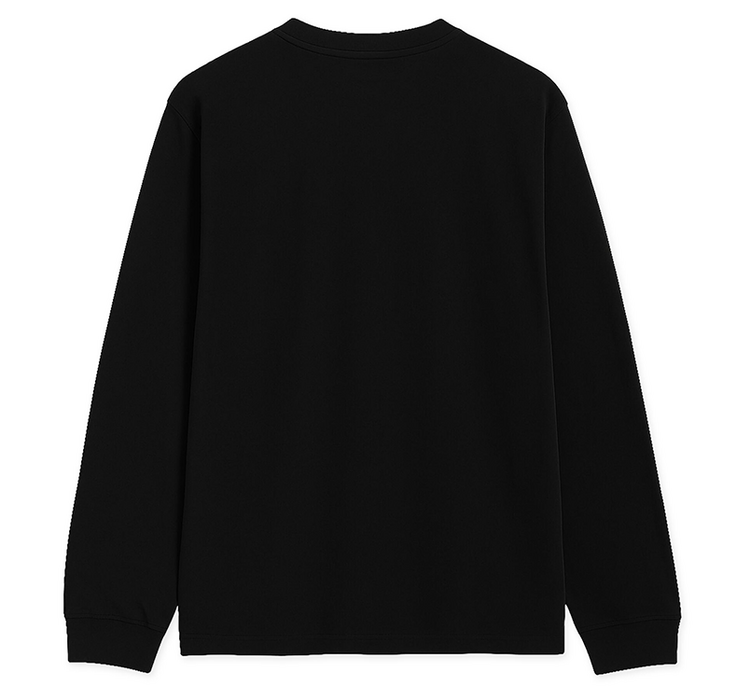 Woodbird Baine LS T-shirt 'Black'