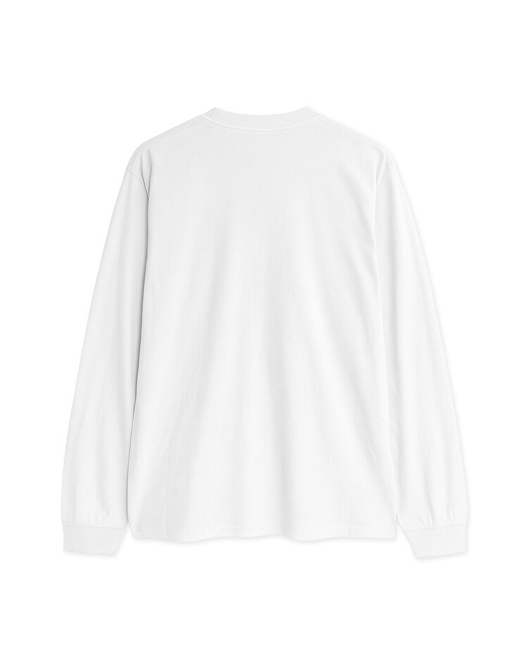 Woodbird Baine LS T-shirt 'White'