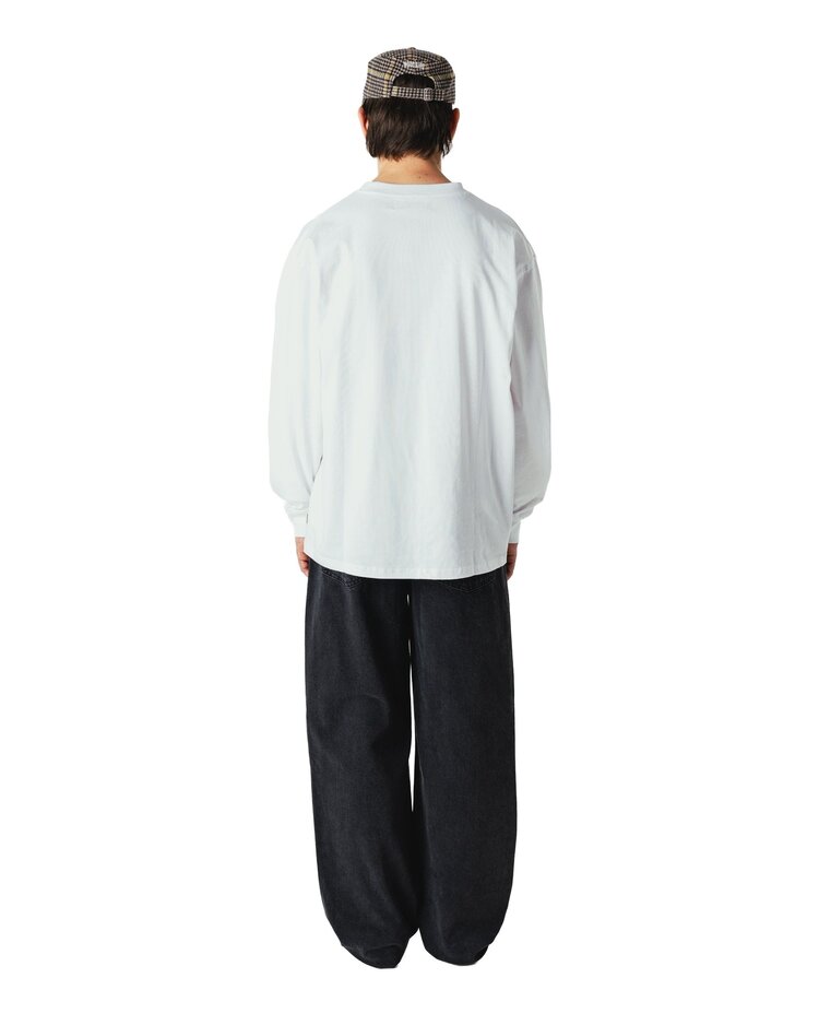 Woodbird Baine LS T-shirt 'White'