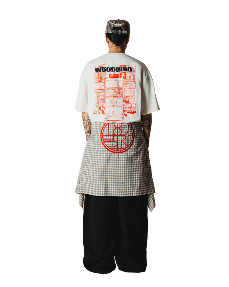 Woodbird Beam Tram T-Shirt 'Off White'